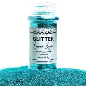 Makerflo Metallic Fine Glitter - Ocean Eyes Bling Rhinestone Decoration