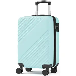 20 Inch Carry On Luggage, ABS Hardside Suitcase with Spinner Wheels, Airline-Approved Cabin Luggage with TSA Security Lock, Expandable Travel Suitcase for Flights, Business Trips & Weekend Vacations