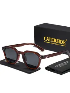 Unisex Vintage Polarized Sunglasses, Trendy Casual TR Frame TAC Film Polarized Sunglasses, Modern Fashion Accessories for Outdoor Sports, Travel, Driving, Beach, Street Decoration