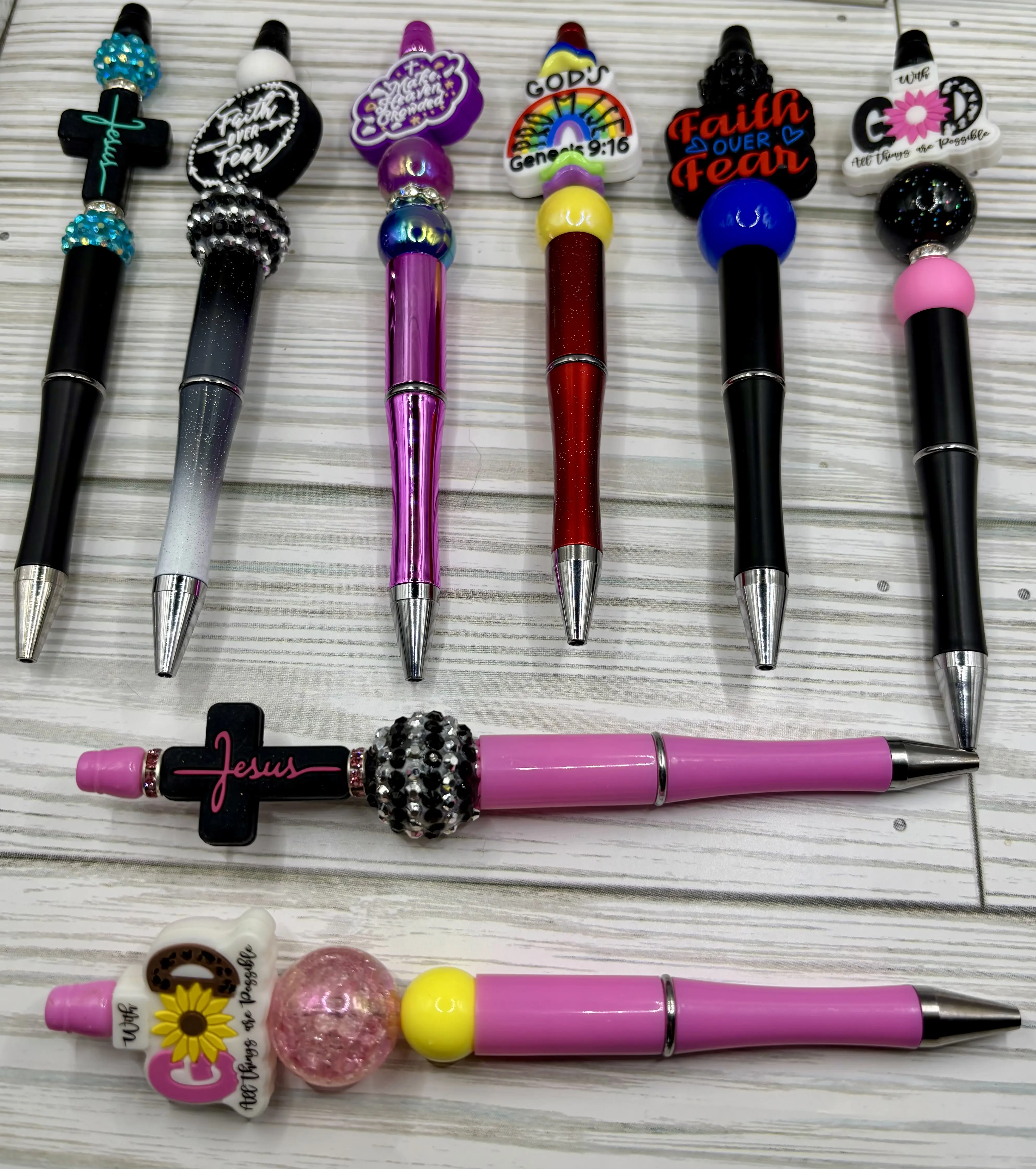Christian Beaded Focal Pens