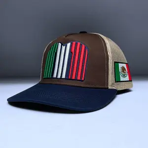 Mexico Flag Embroidered Snapback Baseball Cap