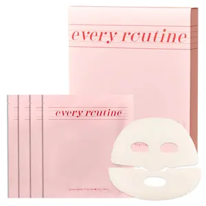 Every Routine Glossy Collagen Fill Up Mask, Hydrating Hydrogel Face Mask, Firming, Elasticity, Radiance, Anti-Aging Skincare, Korean Beauty, Self Care Gift for Women | 1.48oz (42g) x 4ea