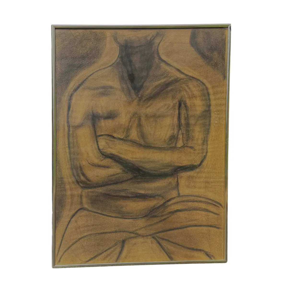 Minimalist Charcoal Figure Drawing