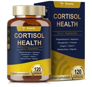 Cortisol Supplement with Ashwagandha,Magnesium,Rhodiola Rosea,L Theanine,Hormone Balance for Women 120 Vegan Capsules
