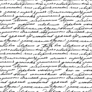 Vintage Handwriting Pattern 18 Quilting Cotton Fabric