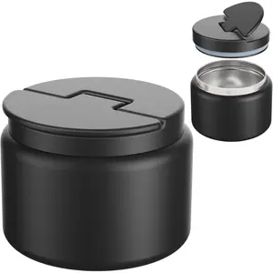 14.5oz Vacuum Insulated Leakproof Soup Thermo Food Jar for Kids Twist-Free Stainless Steel Wide Mouth Hot Food Lunch Container (Black)