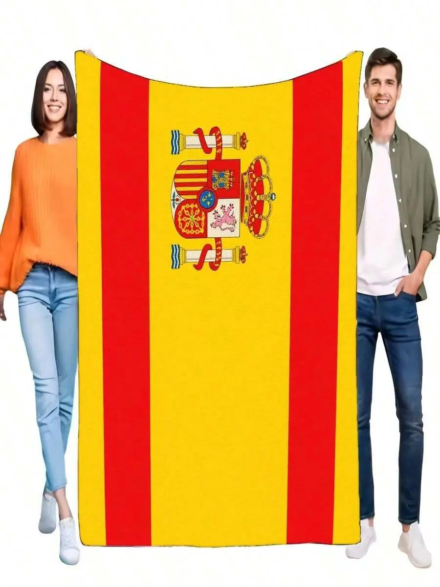 Spain Flag Large Banner With Vertical Red Stripes And Central Yellow Stripe, Perfect For Home Decor, Parties Or Events - Ideal G