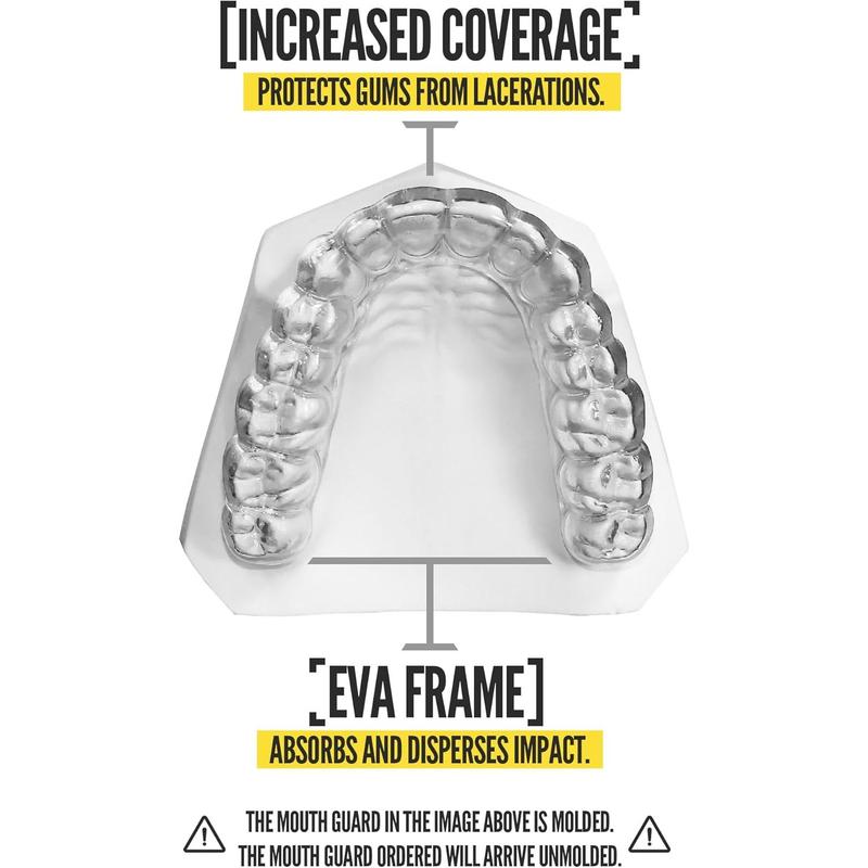2 Pack Classic Mouth Guard for All Sports (Transparent)