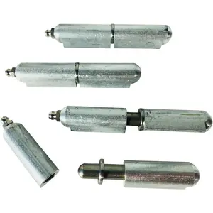 4" Aluminum Weld on Bullet Hinge Stainless Steel Bushing & Pin w/Zerk Grease Fitting (4)