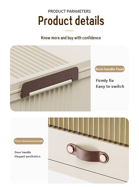 ONAIL Drawer style Super large Foldable Storage Box with Lid, Stackable Household Storage Holders with Wheels Home Decor Organiser Durable Plastic