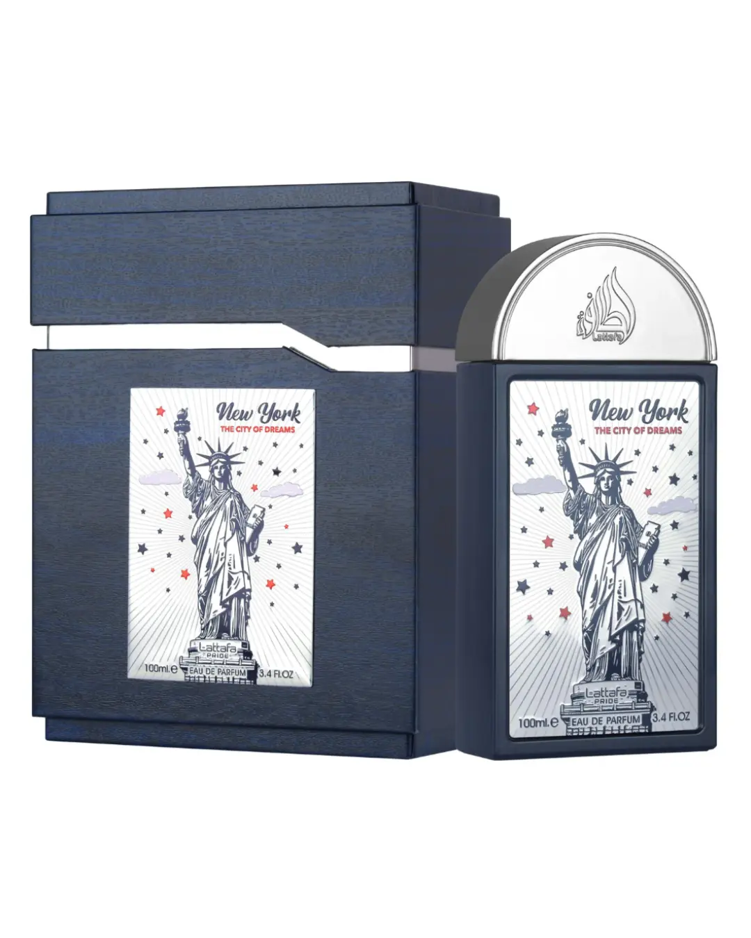 Lattafa Pride New York The City Of Dreams 100ml (3.4oz) Concentrate Non-Toxic Modern Spiced Floral Woody Aroma Unisex EDP, Urban Perfume with Patchouli & Fruity Notes, Modern Unisex Fragrance