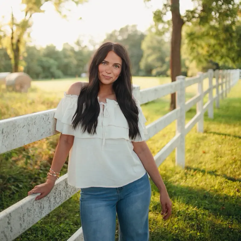 Off-Shoulder Tiered Ruffle Top