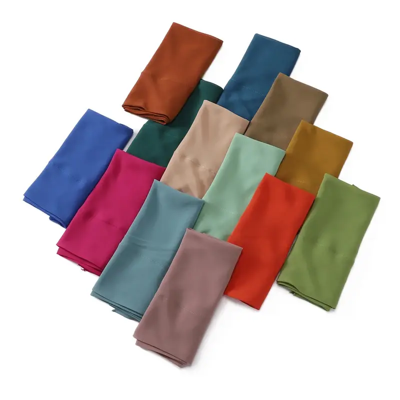 Small Triangle Chiffon Hijabs for Woman Chiffon Scarf Abaya Islam Turban Foulard...