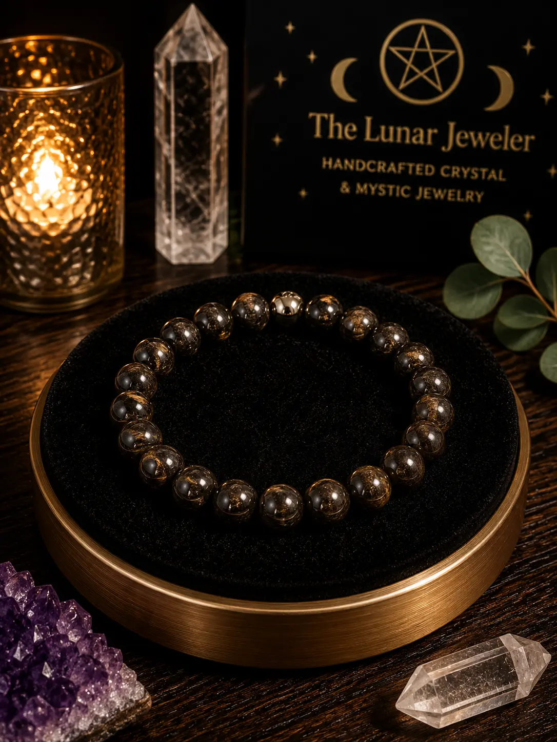Bronzite Bracelet – 7.5" Elastic Bracelet