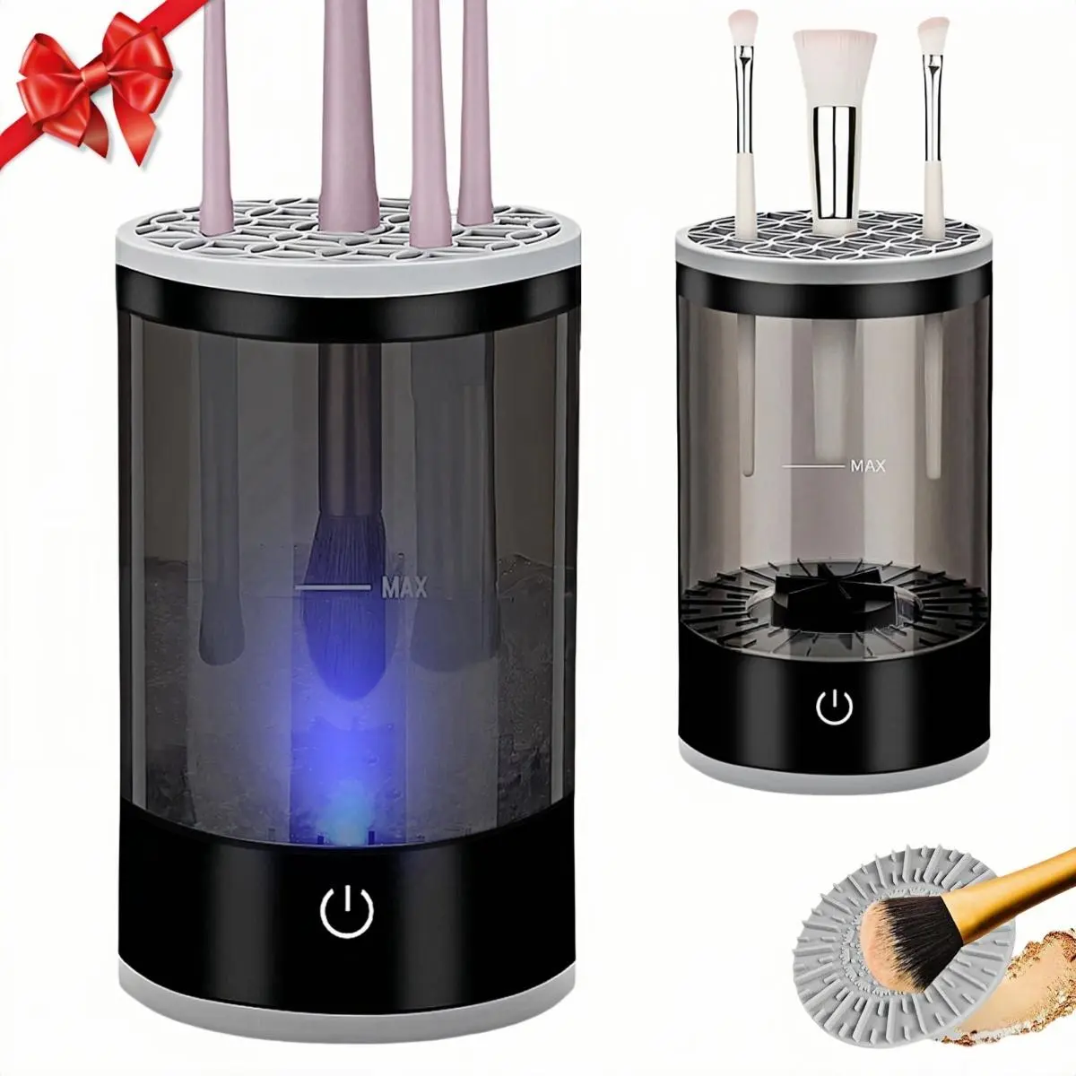 Electric Makeup Brush Cleaner, USB Makeup Brush Cleaner Machine, Portable Makeup Brushcleaner with Brush Cleaner Mat, Suitable for Most Makeup Brushes, Best Gift Choice, Makeup Brush Washer, Makeup Tool Cleaner, Brush Cleaning Tool