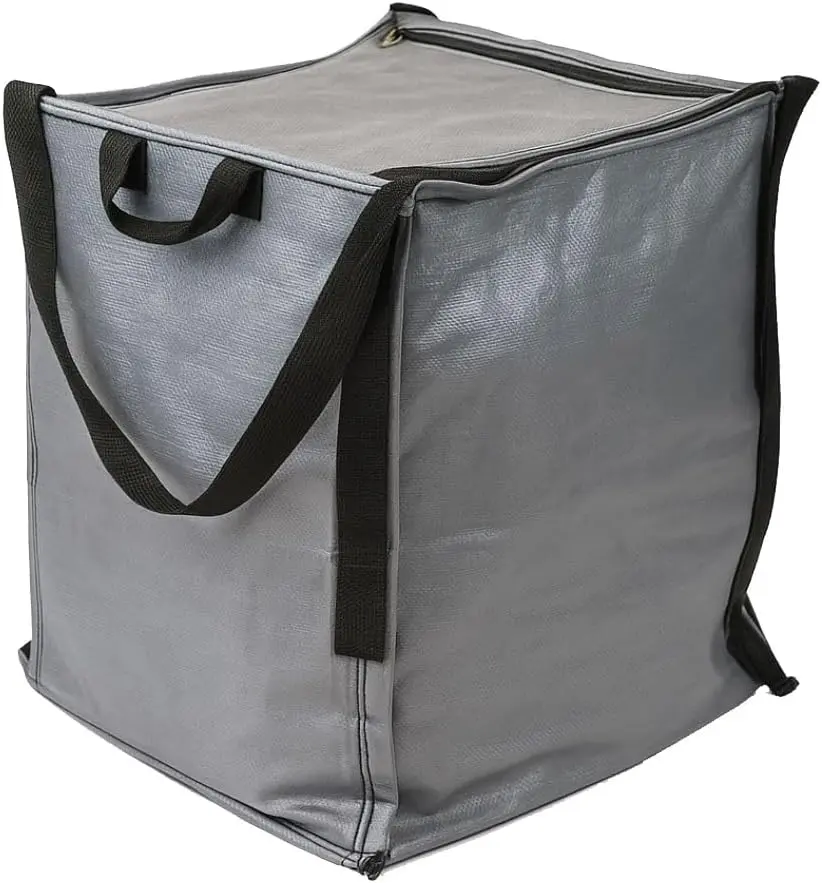 Heavy Duty 22 Gallon Storage Tote Bag – Reusable Woven Polypropylene Moving Bag with Zipper Top, Holds 500lbs