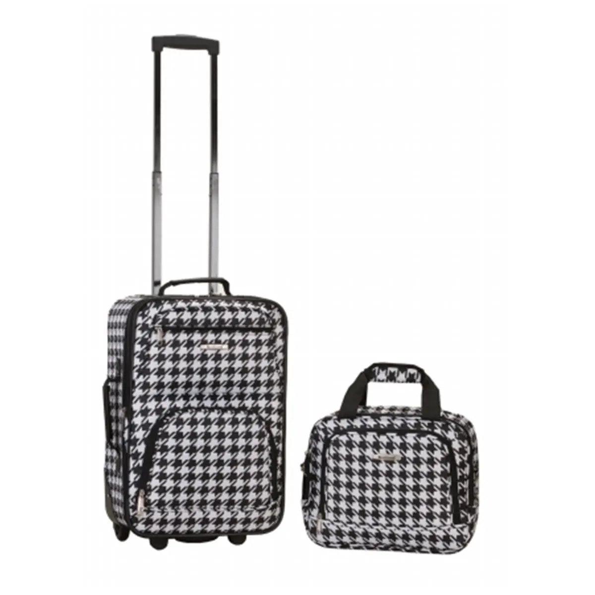 212 MAIN Kensington 2-Pc Rockland Expandable Travel Luggage Set - Lock, Expandable Design, EZ-Roll Wheels, Pewter Hardware, Expandable Travel Set