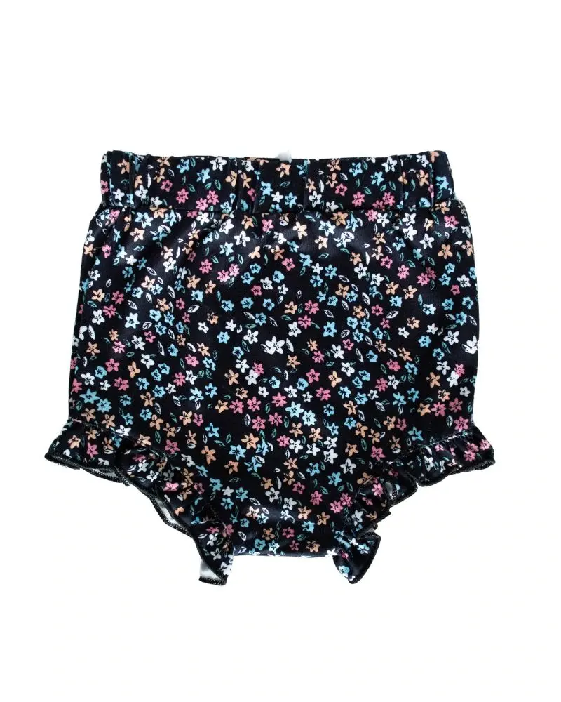 Belle High-Waist Bloomer Black Floral