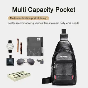 Sling Bag Mens Shoulder Chest Crossbody Backpack for Travel Outdoor Sports  Smooth Zipper