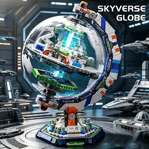 1793PCS Premium Space Station Globe Building Blocks - STEM Mosaic Construction Bricks, Creative Educational Model Kit, Teenage Boy Gifts for Kids