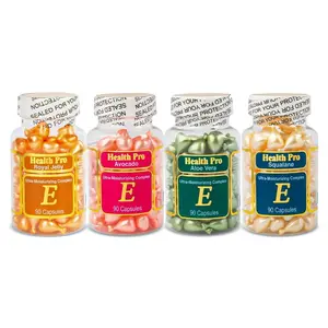 Vitamin E Moisture Complex Capsules – Single-Use Skin Oil Capsules with Aloe Vera, Avocado, Squalane & Royal Jelly – For Face, Neck & Body – External Use