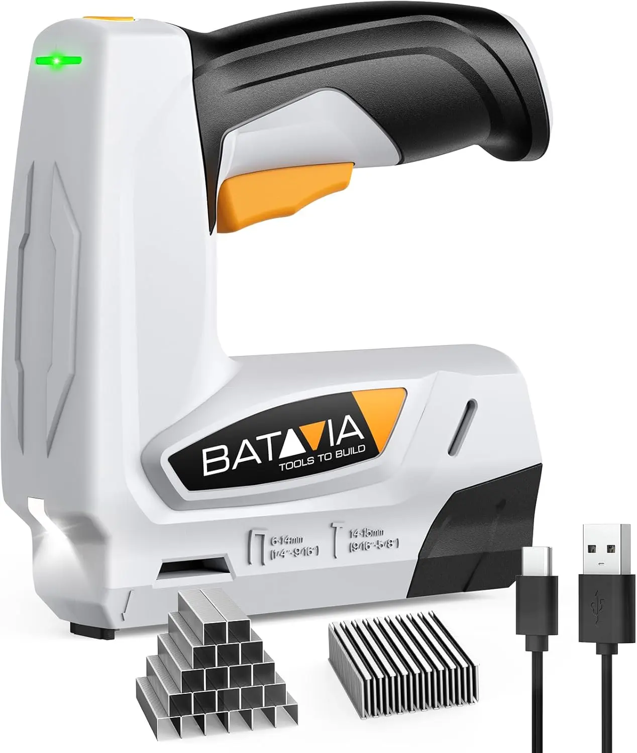 Electric Staple Gun, 2-in-1 T50 Stapler & Brad Nailer with 2000PCS and, 2000mAh Battery Powered, 4V Electric Stapler for Upholstery, Wood, DIY, Home Improvement