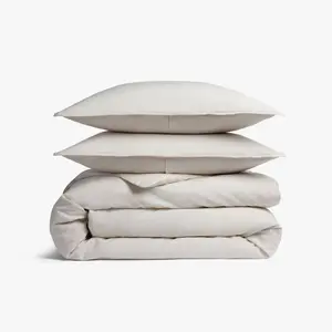 Full/Queen Relaxed Linen Duvet Cover & Sham Set Parchment - Parachute