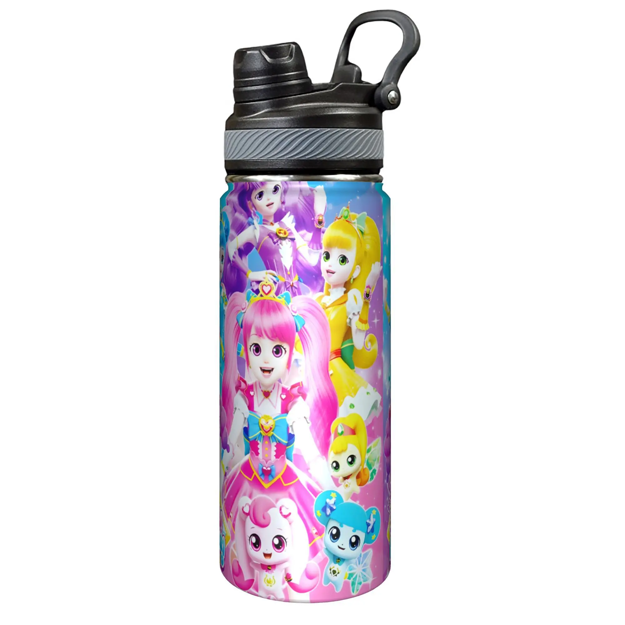 Catch! Teenieping 18oz Stainless Steel Insulated Tumbler with Heat Preservation & Vibrant Cartoon Design Portable Water Bottle for Outdoor Sports Car Use & Holiday Gifts