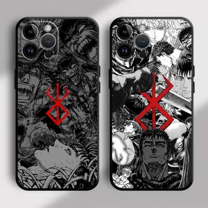 Berserk Comics Anime Cool Phone case for iPhone 17 Pro Max Air 16 15 14 13 12 11 Plus Pro ProMax 7 8 Plus 13 12 Mini X XR XS Max & Samsung Galaxy S25 Ultra S24 S23 S22 S21 Plus funda case