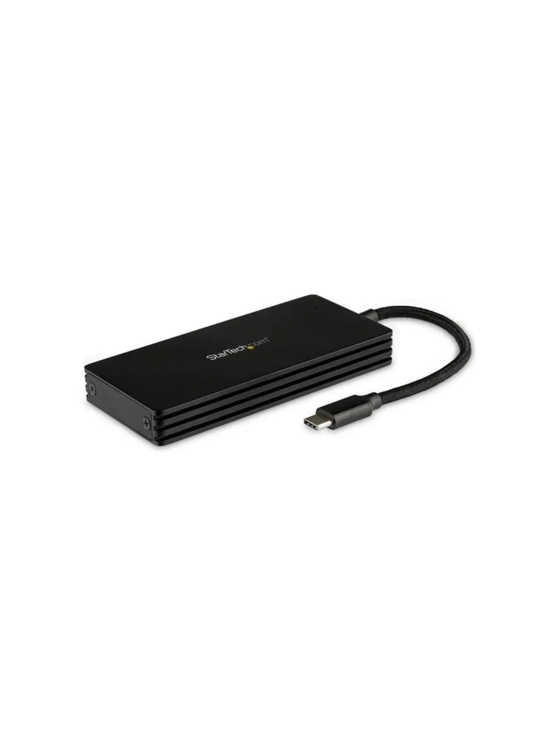 StarTech SM21BMU31CI3 Aluminum Metal Portable M.2 SATA External SSD Enclosure for Computers, USB 3.1 Interface, 10Gbps Transfer Speed, 0.4 lbs, 11x5x15.2 cm, Ventilation Design, Broad Compatibility, USB-C Cable Included