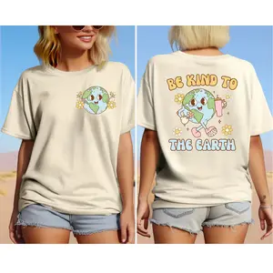 Be Kind To The Earth Shirt, Sweatshirt & Hoodie - 2 sides, Earth Day Shirt, Happy Earth Day Sweatshirt, Earth Awareness Shirt, Save The Earth Tee, Botanical Shirt