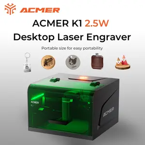 ACMER K1 2.5W Mini Laser Engraver | 150×150mm Compact Design | Easy DIY on Wood, Leather & Acrylic | Beginner-Friendly