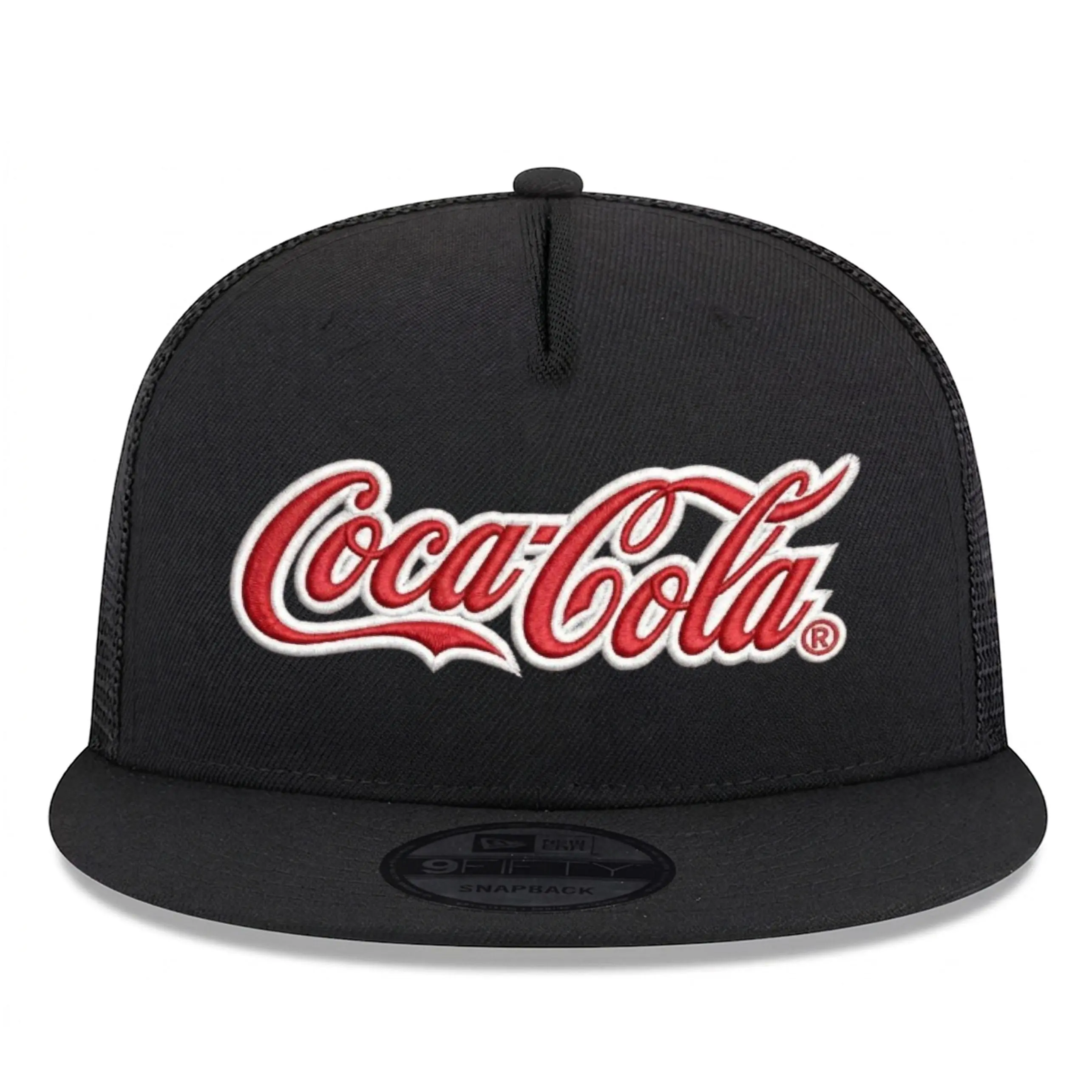 Coca Cola 59MODEL Hat Vintage Coke Logo Embroidered Y2K Cap, Retro Black Snapback Streetwear Soda Fan Hat for Men Women