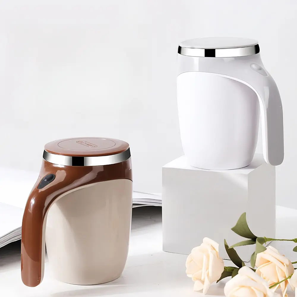MixMaster™ Self-Stirring Stainless Steel Coffee Mug – Auto Magnetic Mixer, Portable & Wireless Does not apply