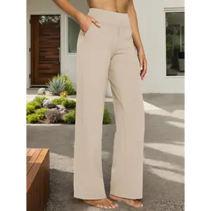 Pull-On Dress Pants, Tummy-Control Pants, Suitable For Work, Business Casual Office Trousers