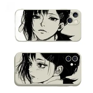 Kobeni Higashiyama Chainsaw Man Anime Phone Cases For iPhone 17 Promax Pro Air 16 Plus 15 14 13 12 11 White Shockproof Protective Cover Protection