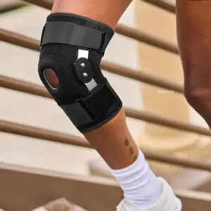 1pc Professional Knee Brace for Knee Pain, Hinged Knee Support with Patented X-Straps Fiting System, Strong Stability for Joint Pain Relief, Arthritis, Meniscus Tear, ACL, PCL, MCL, Sports, Workout Leg Sleeve Leg Band