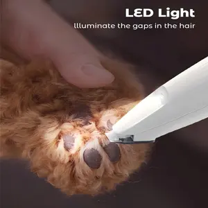 Smart Pet Precision Grooming Trimmer, Medical Grade Round Blade, LED Light, Real-Time Battery Display, Ultra-Quiet Motor, Ipx7 Waterproof, USB-C Fast Charging