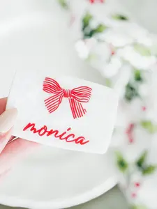 Custom Marble Christmas Place Cards