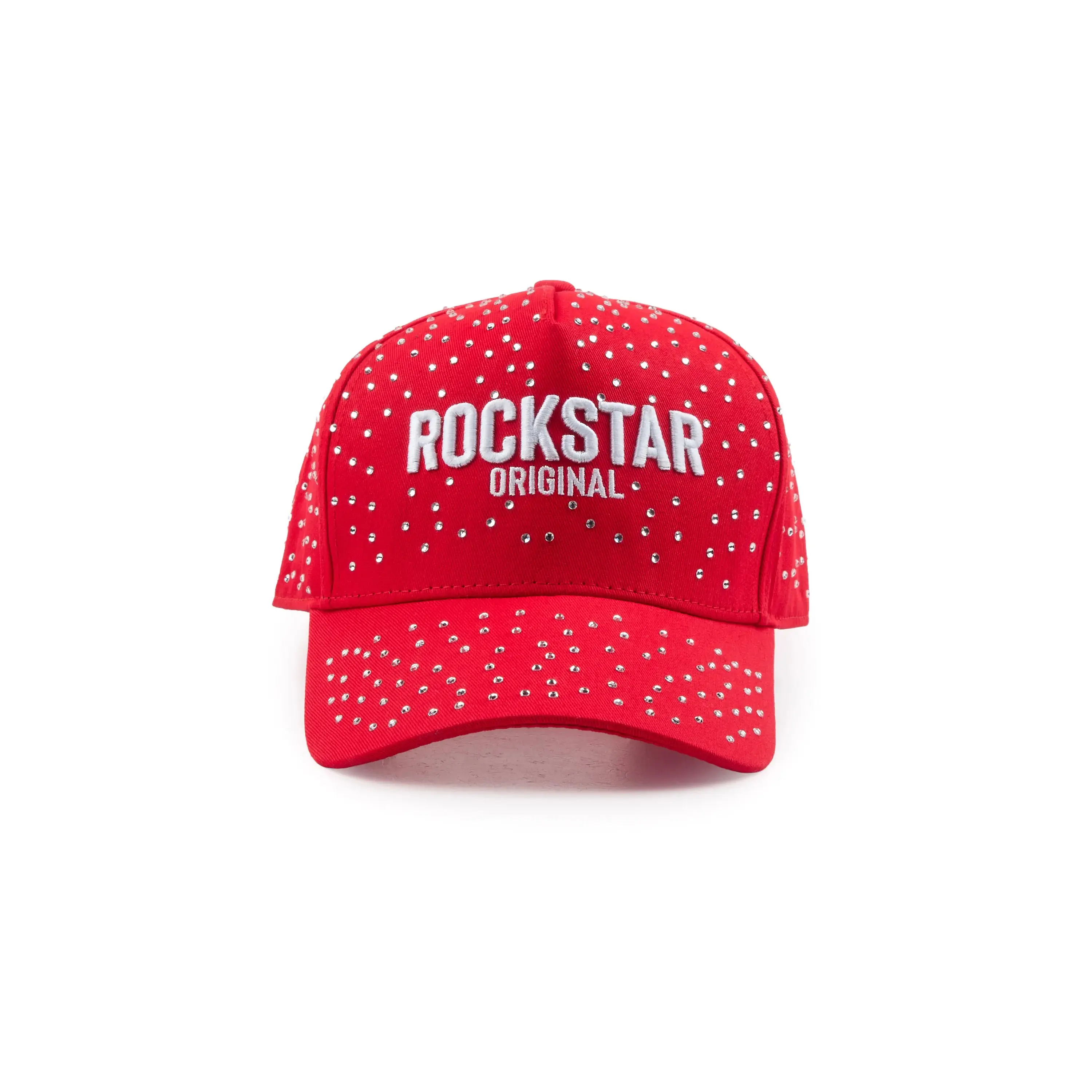 Jonathan Red Rhinestone Trucker Hat