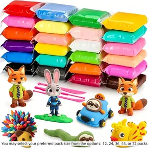 Ultra Lightweight Air Dry Clay Kit, Non-Sticky Modeling Clay for Kids, DIY Crafts Supplies, Ages 3+, Safe for Children