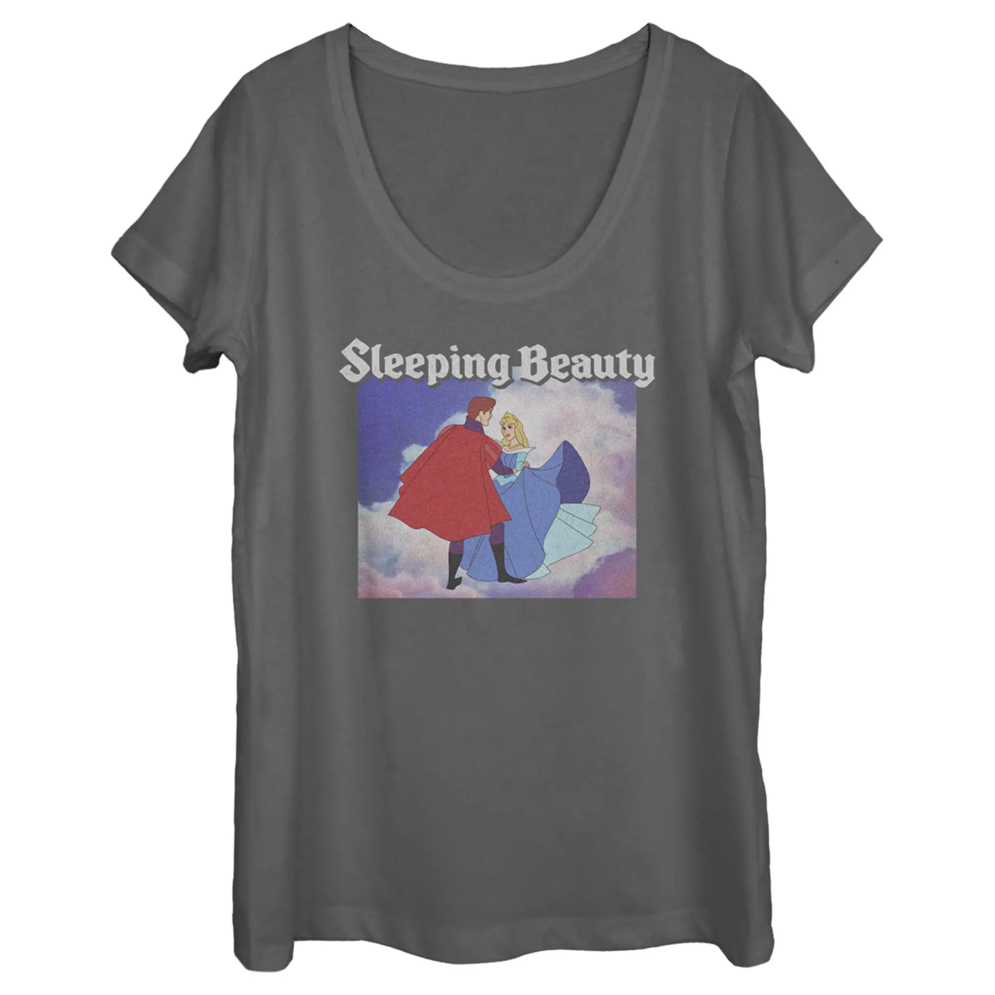 Women's Sleeping Beauty Aurora and Prince Phillip Dance Scene Scoop Neck