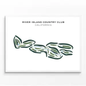 River Island Country Club, California - Printed Golf Courses