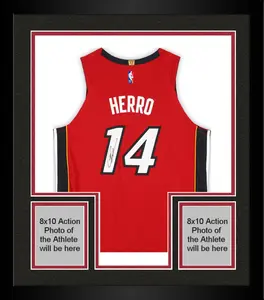 Framed Tyler Herro Miami Heat Autographed Jordan Red Statement Authentic Jersey - Fanatics Authentic Certified