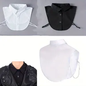 Pack of 2 Fake Collar Detachable Dickey Blouse Half Shirts Pan Faux False Collar for Women Girls Favors