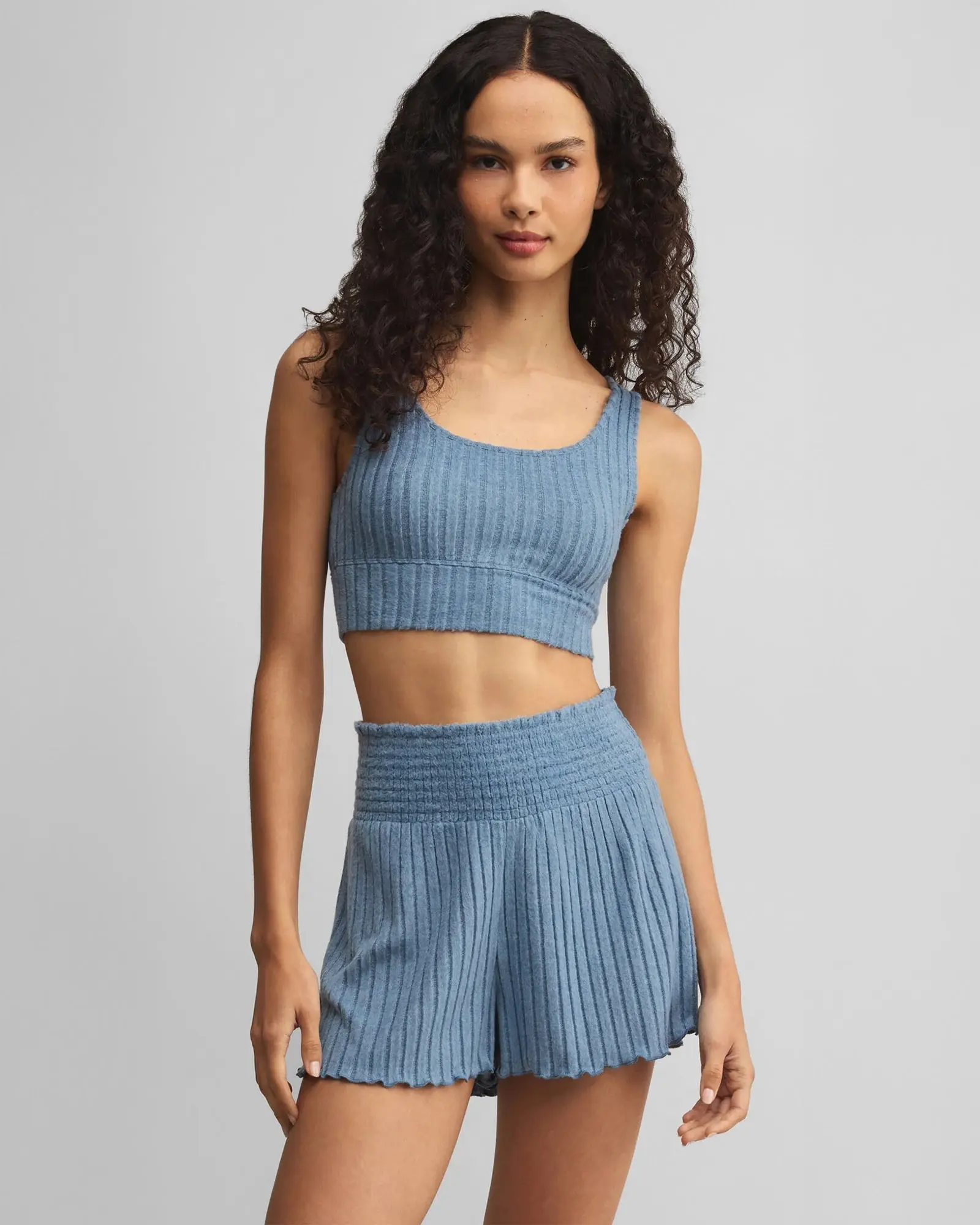 Zoe Ribbed Tank Bra