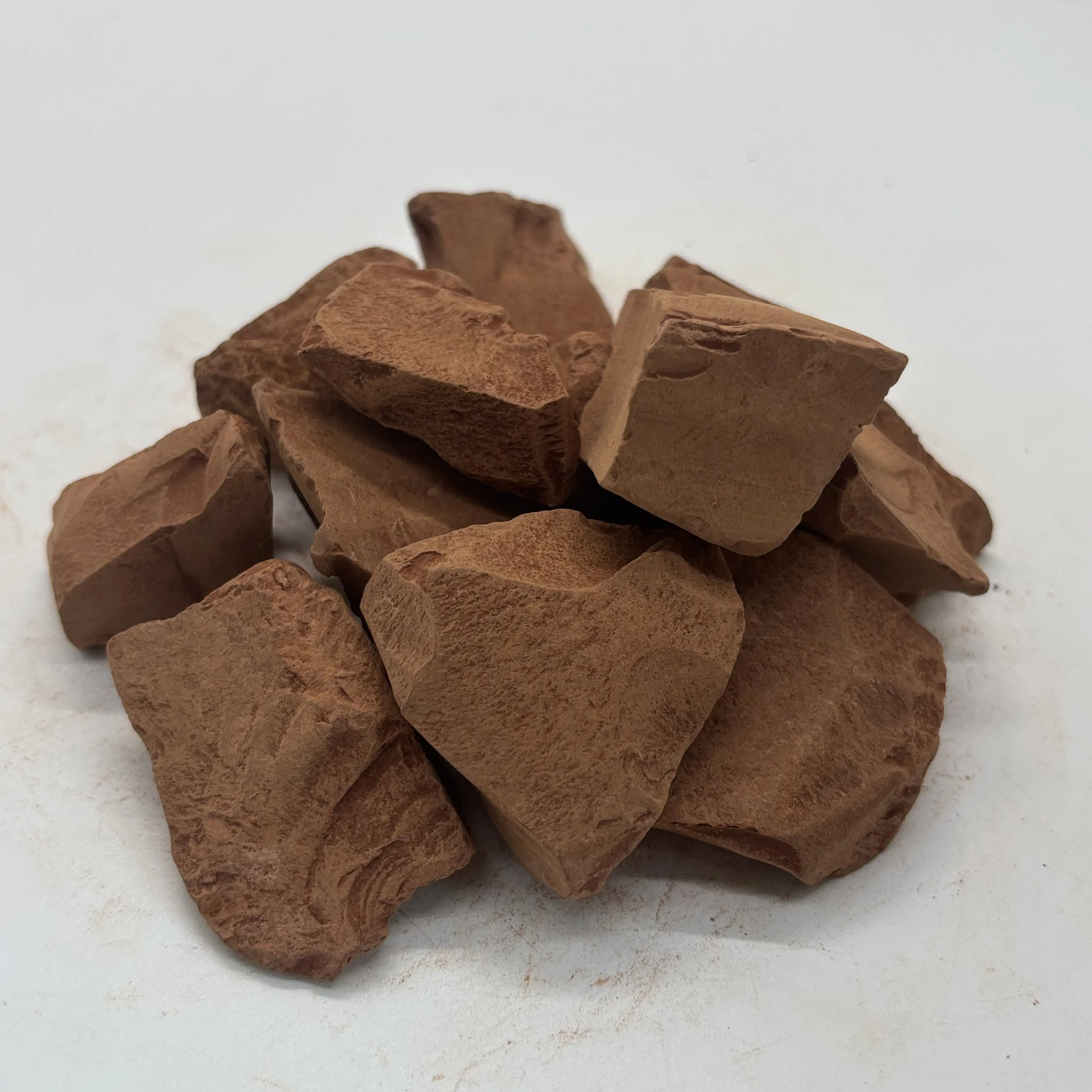 Edible Ural Red Kaolin Clay Lump - 200g (7oz) No-Additive All-Natural Cosmetic Grade, Hard, Brittle, Slightly Sticky When Wet