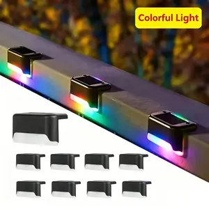 Ultimate 4/12-Pack Solar Deck Lights Auto-On/Off RGB LED for Stairs, Pathways & Fences | Waterproof IP65 Design | Easy NO Wires & NO Bills Installation! Perfect for Yard, Patio & Garden Lighting.#summervibes #SolarLights #OutdoorLighting