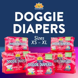 Bodhi Dog Disposable Female Dog Diapers | Ultra-Absorbent, Leak-Proof & Adjustable Fit | Moisture Control with Wetness Indicator | XS – XL Sizes