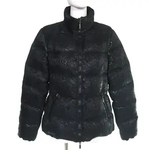 Pre-owned MONCLER Polyester Small Leather Goods Sariette Flower Jacquard Down Jacket